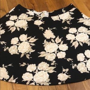 High waisted mini skirt